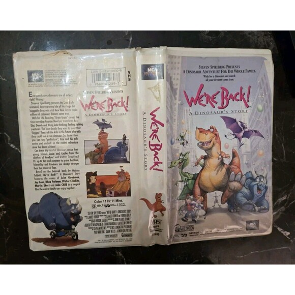 Were Back!  A Dinosaurs Story VHS 1993 Clamshell Case Nostalgic 90s Family Movie - Picture 8 of 15